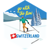 Hexagonsticker Go with the Flow - Switzerland
