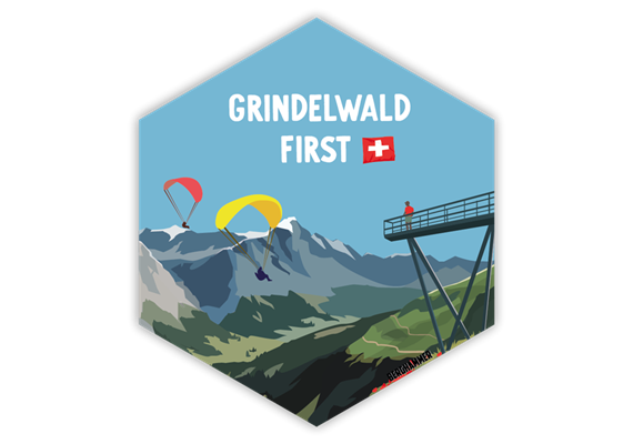 Hexagonsticker Grindelwald-First