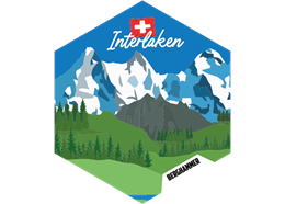 Hexagonsticker Interlaken Eiger, Mönch, Jungfrau