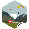 Hexagonsticker Interlaken Paraglider