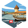 Hexagonsticker Luzern