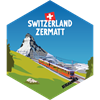 Hexagonsticker Matterhorn Zug Sommer Zermatt - Switzerland