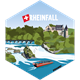 Hexagonsticker Rheinfall Schaffhausen