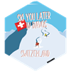 Hexagonsticker Ski you later - DAVOS