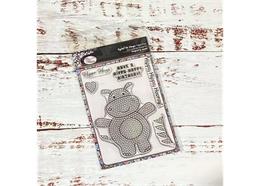 Hippo Hugs, Crystal Art A6 Stamp Set