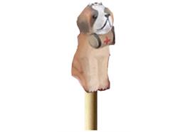 Holz Bleistift mit Bernhardiner Hund