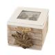 Holz Box mit Edelweiss