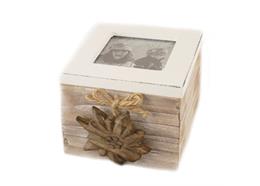 Holz Box mit Edelweiss