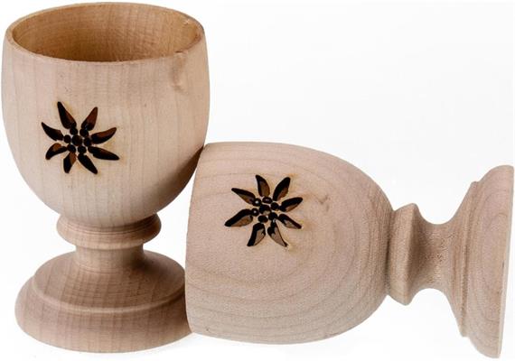 Holz Eierbecher Ahorn - Edelweiss