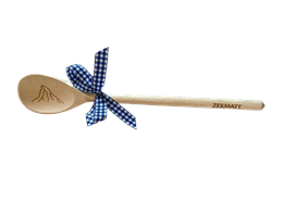 Holz Kochlöffel Buche 30cm mit Schleife - Matterhorn Zermatt
