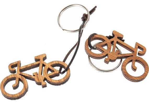 Holz Schlüsselanhänger aus Eiche geölt 5 mm: Fahrrad