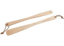 Holz Schuhlöffel Buche geölt mit Lederband, 37cm