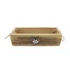 Holz Teebox mit Edelweiss, 29 x 12 cm