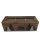 Holz Teebox mit Tannen und Bär, 23 x 9 cm