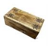 Holzdose mit Edelweiss, 10 x 20 cm