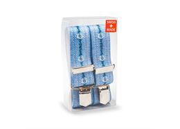 Hosenträger Erw. Ethno blau, Swiss made