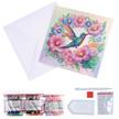 Hummingbird Crystal Art Card Kit 15cmx15cm | Bild 3