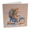 Igel, 18x18cm Crystal Art Card