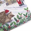 Igel & Rotkehlchen, 18x18cm Crystal Art Card | Bild 2