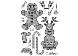 Jolly Reindeer, Crystal Art A5 Stamp