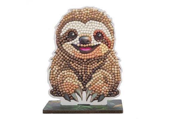 Jungle Faultier, Crystal Art Buddy, ca. 11x8cm