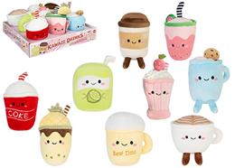 Kawaii Drinks Plüschartikel 13 cm, Display 9 Stk. assortiert