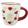 Keramik Kaffeetasse Edelweiss