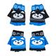 Kinder Handschuhe blau/schwarz, Husky, 4 assortiert