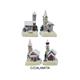 Kirchen Winter, 4 assortiert