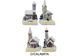 Kirchen Winter, 4 assortiert
