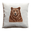 Kissen Bär, Leinenhaptik, 40 x40cm