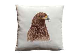 Kissen Steinadler, Leinen, 40 x40cm