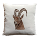 Kissen Steinbock, Leinenhaptik, 40 x40cm