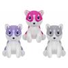 Komischer Husky, 33cm , 3er Set assortiert