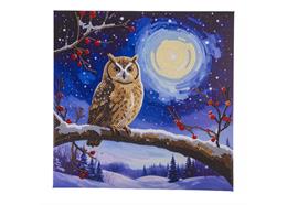 La chaussette du Père Noël, 30x30cm Crystal Art Kit
