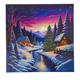 La chaussette du Père Noël, 30x30cm Crystal Art Kit