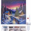 La chaussette du Père Noël, 30x30cm Crystal Art Kit | Bild 4