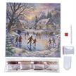 La chaussette du Père Noël, 30x30cm Crystal Art Kit | Bild 4