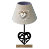 Lampe aus Metall, Herz Motiv, 36.5 cm