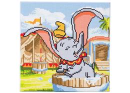 Le bain de Dumbo, Image 30x30cm Crystal Art Kit