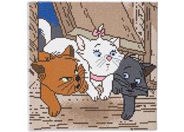 Les chatons d'Aristocats, Image 30x30cm Crystal Art Kit