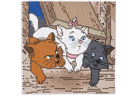 Les chatons d'Aristocats, Image 30x30cm Crystal Art Kit