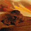 Lions de la savane, 40x50cm Crystal Art Kit | Bild 2