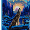 Loups hurlants, 30x30cm Crystal Art Kit | Bild 3