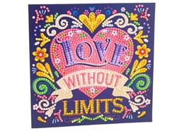 Love Without Limits Crystal Art Card Kit 15cmx15cm