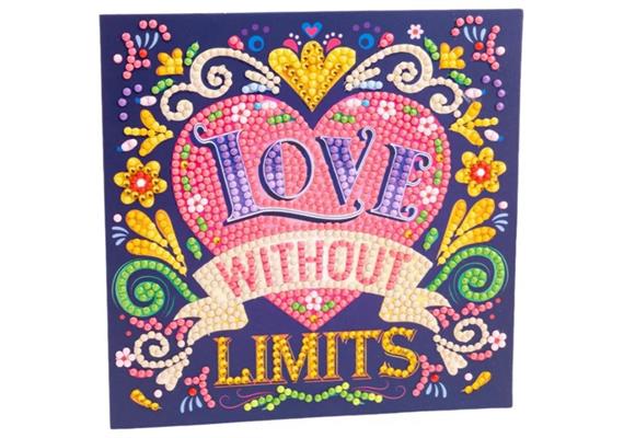 Love Without Limits Crystal Art Card Kit 15cmx15cm