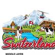 Magnet 3-lagig, mit Epoxy Schicht, "SWITZERLAND", 9 x 7cm | Bild 2