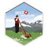Magnet Alphornbläser - Grüezi Switzerland