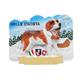 Magnet Bernhardiner Hund Winterlandschaft