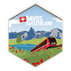 Magnet Davos Berglandschaft mit Zug